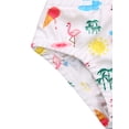 thumbnail image 4 of ITFABS Girl?s Sweet Flamingo Print Hollow Ruffles Suspender Swimsuit, 4 of 9