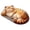 Orange Tabby Cat, variant on BUDAO00 Sleeping Cat Shaped Bath Mat, Cream White Cat, 23.62 x 15.75 Inch Decorative Floor Rug for Bathroom, Tub, Shower, Vanity, Bedroom, Bedside, Entryway and Cat-Themed Home Decor