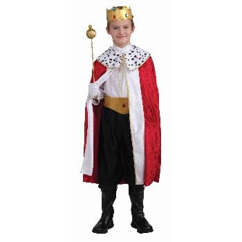 Medieval Single - REGAL KING set royal prince boys kids halloween costume medieval knight MEDIUM