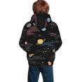 thumbnail image 2 of KLL Unisex Kids Boys Girls Hooded Pocket Pullover Hoodies-Galaxy, 2 of 6