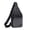 Gray, variant on Versatile Sling Bag, Adjustable Shoulder Backpack, Lightweight Daypack for Hiking and Camping, Earphone Hole for Music Lovers, Perfect for Men and Women, Black