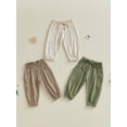thumbnail image 3 of BemeyourBBs 3 Packs Toddler Baby Boys Girls Harem Pants with Pockets Baggy Cargo Pants Barrel Pants Elastic Waist Balloon Long Pants Boho Muslin Basic Bottoms Hippie Baby Clothes, 3 of 9