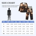 thumbnail image 4 of Picia Sky Sunset Bronze Dragon Pattern Men’s Long-Sleeve Sleepwear Set - Soft 2-Piece Loungewear with Pockets, Comfy PJs for Relaxing Nights-Medium, 4 of 7