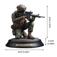 thumbnail image 3 of Impression Making Soldier Figurines: Striking Dynamic Poses With Gear For Display And Commemoration, 3 of 6