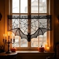 thumbnail image 4 of BUTASY Halloween Table Runner, Black Lace Spider Web Table Runner for Halloween Table Runner, Spooky Table Runner for Fall Holiday Decoration, 4 of 6