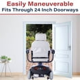 thumbnail image 6 of Zipr Breeze 3-Wheel Scooter - Heavy Duty Long Range Mobility Scooter - 300 Pound Max Weight – Extended Battery Motorized Wheelchair - Blue, 6 of 10
