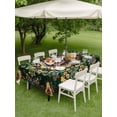 thumbnail image 5 of 60x84 Inch Outdoor Tablecloth with Umbrella Hole Zipper Rectangle Boho Flower Rectangular Tablecloths Outside Waterproof Bohemian Gorgeous Patterns Ethnic Bohemian Patio Table Cover for Picnic Party, 5 of 8