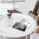 thumbnail image 2 of Mesa auxiliar Garden 4 you, bandeja plegable redonda de metal blanco, 2 of 9