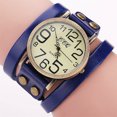 thumbnail image 3 of First Layer Cowhide Retro Three Circle Casual Quartz Watch Unisex, 3 of 8