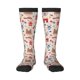 thumbnail image 1 of Fotbe Paris Calcetas Divertidas Estampadas para Hombre y Mujer, Calcetas de Algodón hasta la Rodilla para Caminar, Correr, Enfermería y Embarazo, 1 of 6