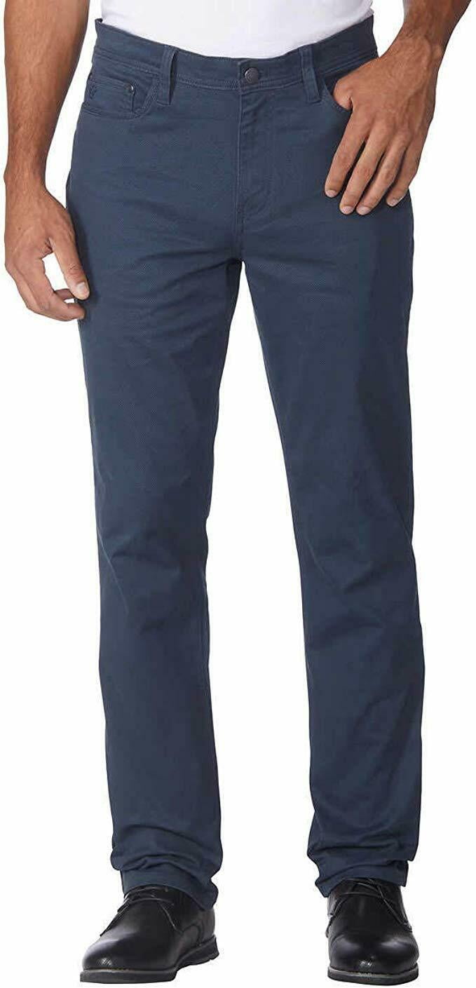 English Laundry Men's Stretch Twill Straight Leg Pants, Super Blue 34 x