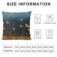 thumbnail image 5 of Nawypu Decorative Square Throw Pillow Cover Cushion Case Watercolor Beautiful Nature Floral Irises Graphic Dandelion Beauty Natural Blue Seeds Spring Dress Pillow Case for Sofa Bed Couch, 5 of 5