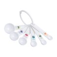 thumbnail image 1 of Juego de cucharas medidoras Fox Run de plástico, 6 piezas, color blanco, 1 of 8
