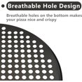 thumbnail image 4 of POWKOL Moldes para pizza con agujeros de 9,6 pulgadas de diámetro inferior, aptos para lavavajillas, resultados perfectos, antiadherentes premium, bandejas para pizza crujientes (paquete de 1), 4 of 6