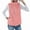 Pink, variant on Women'S Turtle-Neck Sleeveless Warm Plush Vest with Zipper Autumn Winter Vest Jacket with Pockets Red XXL