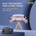 thumbnail image 3 of Foldable 6 4CH Portable with Batteries Altitude Hold white 1, 3 of 7