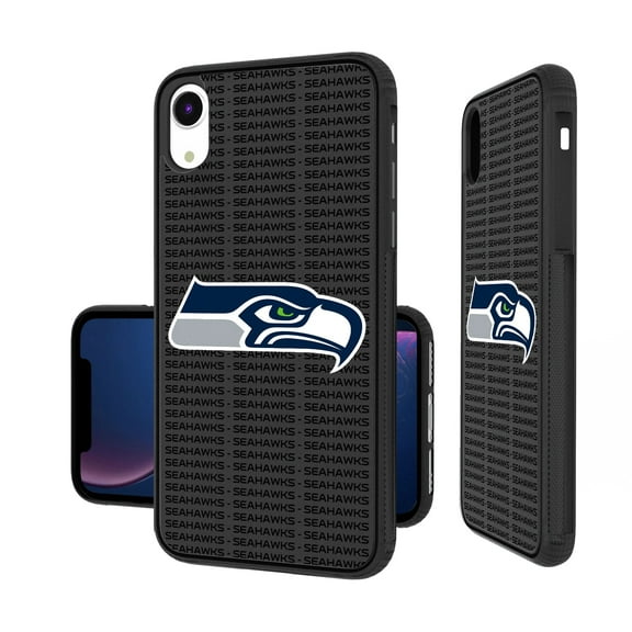 Seattle Seahawks iPhone Text Backdrop Design Bump Case