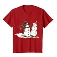 thumbnail image 6 of idosla Christmas Trees Shirt for Women Merry Christmas Tshirt Xmas Holiday Tee Tops (Red, XL), 6 of 8