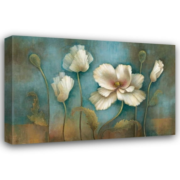 Elaine Vollherbst-Lane 32x23 Gallery Wrapped Canvas Wall Art Titled - Poppy Melody