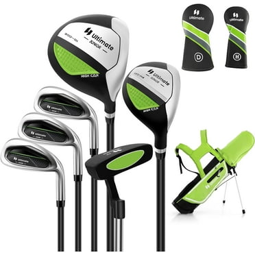 Junior Complete Golf Club Set with Stand Bag Rain Hood