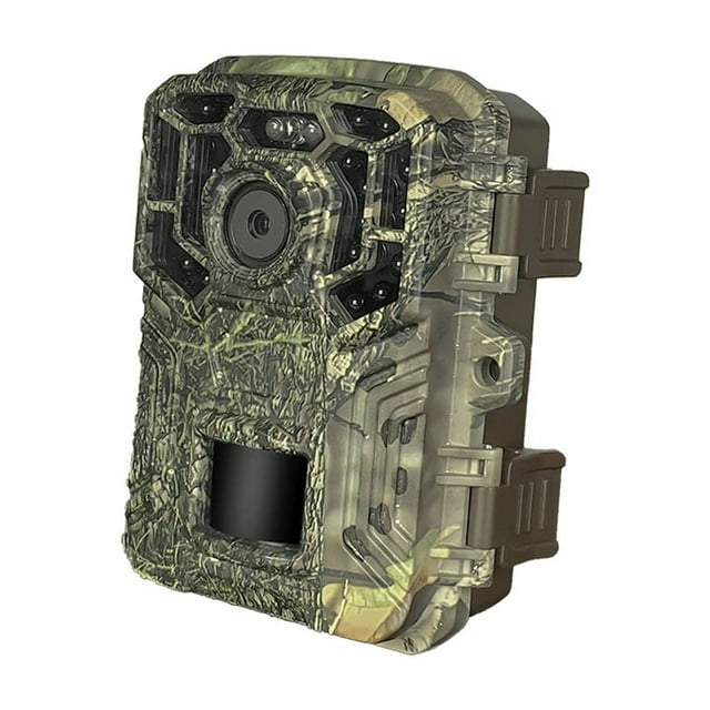 TFixol Compact 24MP Camouflage Trail Camera with 1080P HD Video, Infrared Night Vision, Motion Detection, and Remote App Control for Wildlife Monitoring and Security.