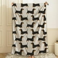 thumbnail image 5 of Dachshund Dog Throw Blanket Fannel Fleece Super Soft Funny Blanket Travel Throw Blanket for Bed Couch Sofa 40 x 50 Inch for Kid, 5 of 6