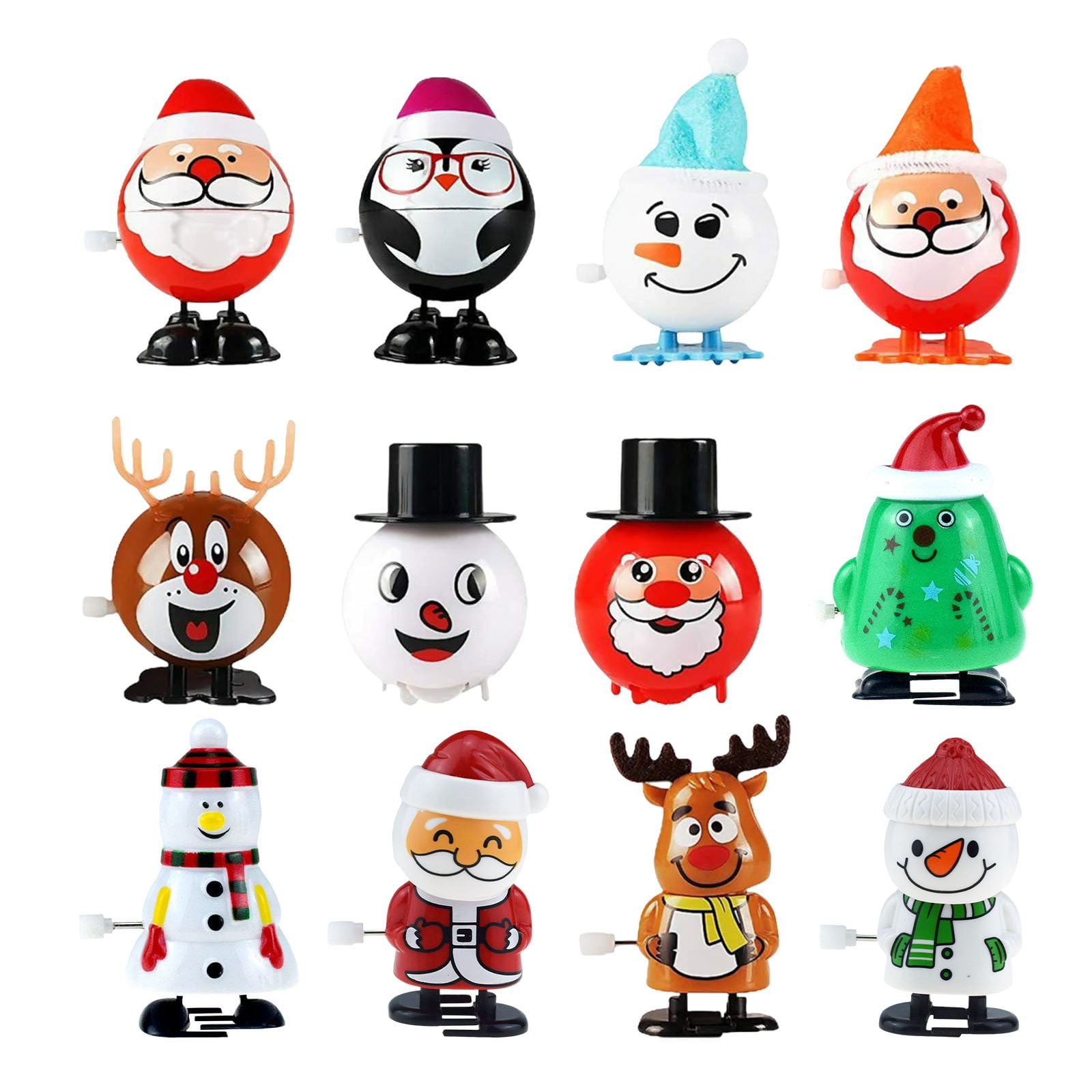 asxite Christmas Decorations Indoor,Max 12pcs Christmas Stocking Stuffers Wind Up Toys Assortment For Christmas Party Favors Bag Filler Christmas