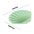 thumbnail image 3 of HongHeng 1Pc Green Silicone Soap Dish Soap Dish with Drainage Keep Soap Dry Cute Soap Dish Shell Shape for Bathroom Kitchen Sinks, 3 of 6