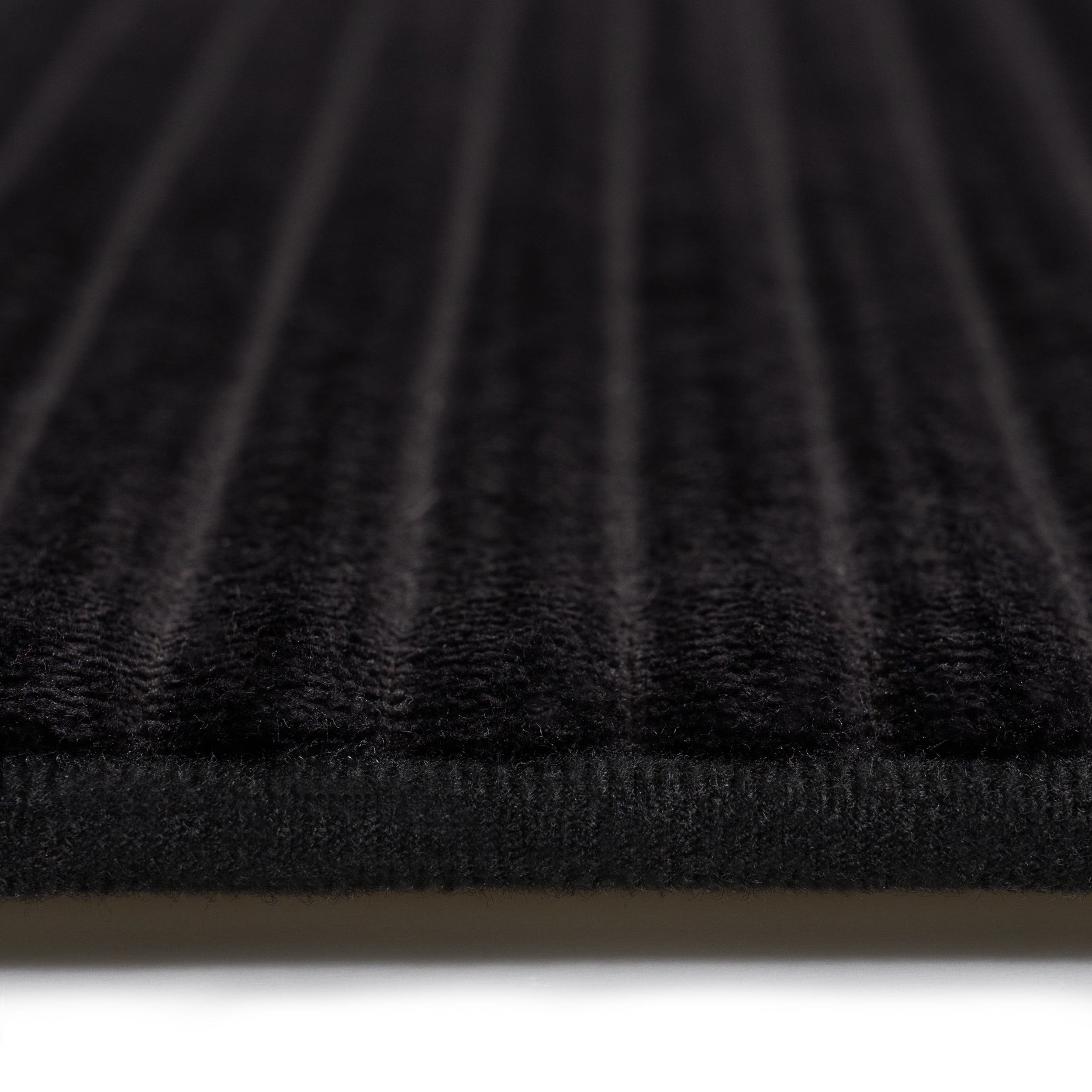 Mainstays Black 2-Piece Performance Foam 20"x 32" Bath Rug Set