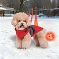 thumbnail image 2 of Hearth & Gear Apparel For Cold Weather Cozy Winter Coat With Reflective Stripes For Small Medium Large Breed Puppies And Adult Pet Clothes Rack Hanger Pet Clothes Rack Small Pet Clothes for Medium, 2 of 5