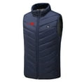 thumbnail image 2 of Heated Vest for Unisex Men Women Heated Gilet USB Charging Electric Heated Body Warmer with 3 Adjustable Temperature Navy L, 2 of 2