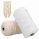 thumbnail image 3 of Cuerda de macramé de 6/5/4mm, cordón de algodón trenzado para cuerda Beige Natural hecha a mano, accesorios DIY 50/65/100M Zhivalor 2028901-2, 3 of 4
