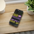 thumbnail image 5 of DistinctInk Clear Case for Apple iPhone 14 PRO (6.1" Screen) - Follow Dreams Believe In Self Don't Give Up, 5 of 9