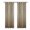 Light Brown, variant on Riwcyla Festnight 2PCS 175*140cm Solid Color Curtains Polyester Fiber Grommet Filtering Casual Textured Curtains for Bedroom Living Room
