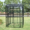 thumbnail image 4 of Walnest Extra Large Black Bird Outdoor Iron Aviary Doves Cage,Heavy Duty Parrot cage Walk in Aviary Flight Pet Offer(86.40 x 63.60 x 81.60 Inches）, 4 of 8