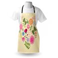 thumbnail image 4 of Heart Apron, Various Colorful Flowers and Butterflies Forming a Heart Shape on Cream Backdrop, Unisex Kitchen Bib with Adjustable Neck for Cooking Gardening, Adult Size, Multicolor, by Ambesonne, 4 of 4