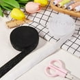 thumbnail image 4 of 10 Yards 2 Colors Non Slip Elastic Band 20mm Wide Double Wave Silicone Elastic Gripper Ribbon White Black Rubbers Gripper Tape Strap Stretch Belt for DIY Crafts Garment Sewing Accessories, 4 of 9