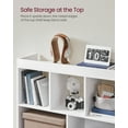 VASAGLE 8Cube Open Shelves Bookshelf, Storage Organizer Furniture