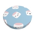 thumbnail image 6 of Uemuo Cartoon Sushi Pattern Round Bar Stool Seat Covers Washable Stool Cushion Slipcover Elastic Bar Chair Covers-, 6 of 7