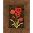thumbnail image 2 of Paul Brent 15x18 White Modern Wood Framed Wall Art Titled - Damask Poppy, 2 of 5