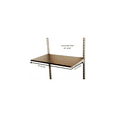 thumbnail image 3 of Dual-Hang Closet System Organizer, 24"W x 78"H x 16"D, Hanging Rods, Wood shelves and Drawer, Chocolate Pear RS1032, 3 of 8