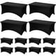 thumbnail image 1 of Mantel Fixwal de spandex negro de 6 pies para mesas de 6 pies (paquete de 12), 1 of 7