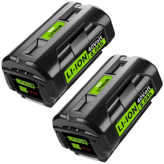 2 Pack 40V 8.0Ah Replacement for Ryobi Battery 40V Compatible with Ryobi 40v Battery Fits for Ryobi Battery OP4060 OP4015 OP4026 OP40201 OP40261 OP4030 OP4040 OP40401 OP4050 OP40501 OP40601