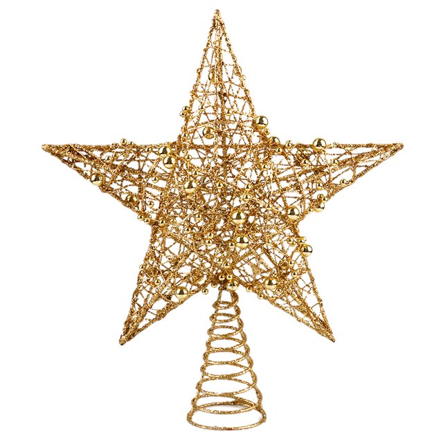 Cadena de luces LED de 3 m, 30 bombillas, mejora la decoración navideña de tu hogar, adorno navideño de metal para copas de árbol