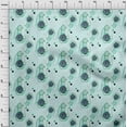 thumbnail image 4 of oneOone Velvet Sea Green Fabric Plants Cactus Sewing Craft Projects Fabric Prints By Yard 58 Inch Wide, 4 of 4