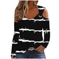thumbnail image 2 of RXIRUCGD Chemise Décontractée à Rayures à Manches Longues pour Femmes, Noir, Taille: TG, 2 of 5