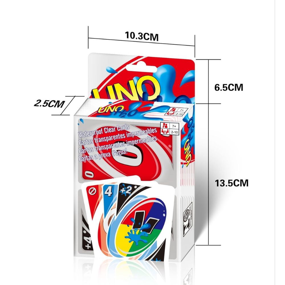 Board Games UNO H2O Card Game WaterProof Pressure Proof PVC