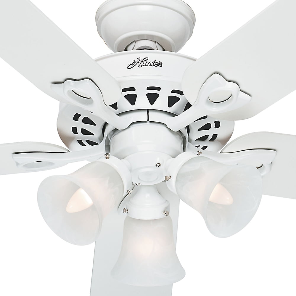Hunter Fan Company 53114 The Sontera 52 Ceiling With 5 White Hunter Fan Company 53114 The Sontera 52 Ceiling With 5 White Bleached Oak Blades And Light Kit Com