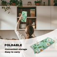 thumbnail image 5 of FKELYI Green Daisy Flower Print Square Fitted Table Cover Tablecloth with Elastic Edge Card Tables Top Cover for Dining Kitchen Home Decoration, 36x36 inch, 5 of 6