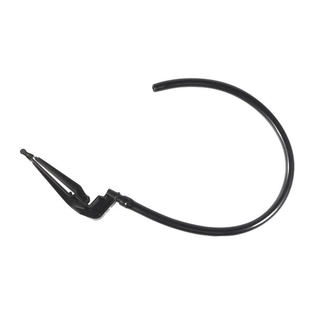 Tubo de recarga de inodoro y clip Kit de reparación de inodoro Ahorro de agua Resistente para mayoría de las demás válvulas Fácil de instalar Pieza Negro